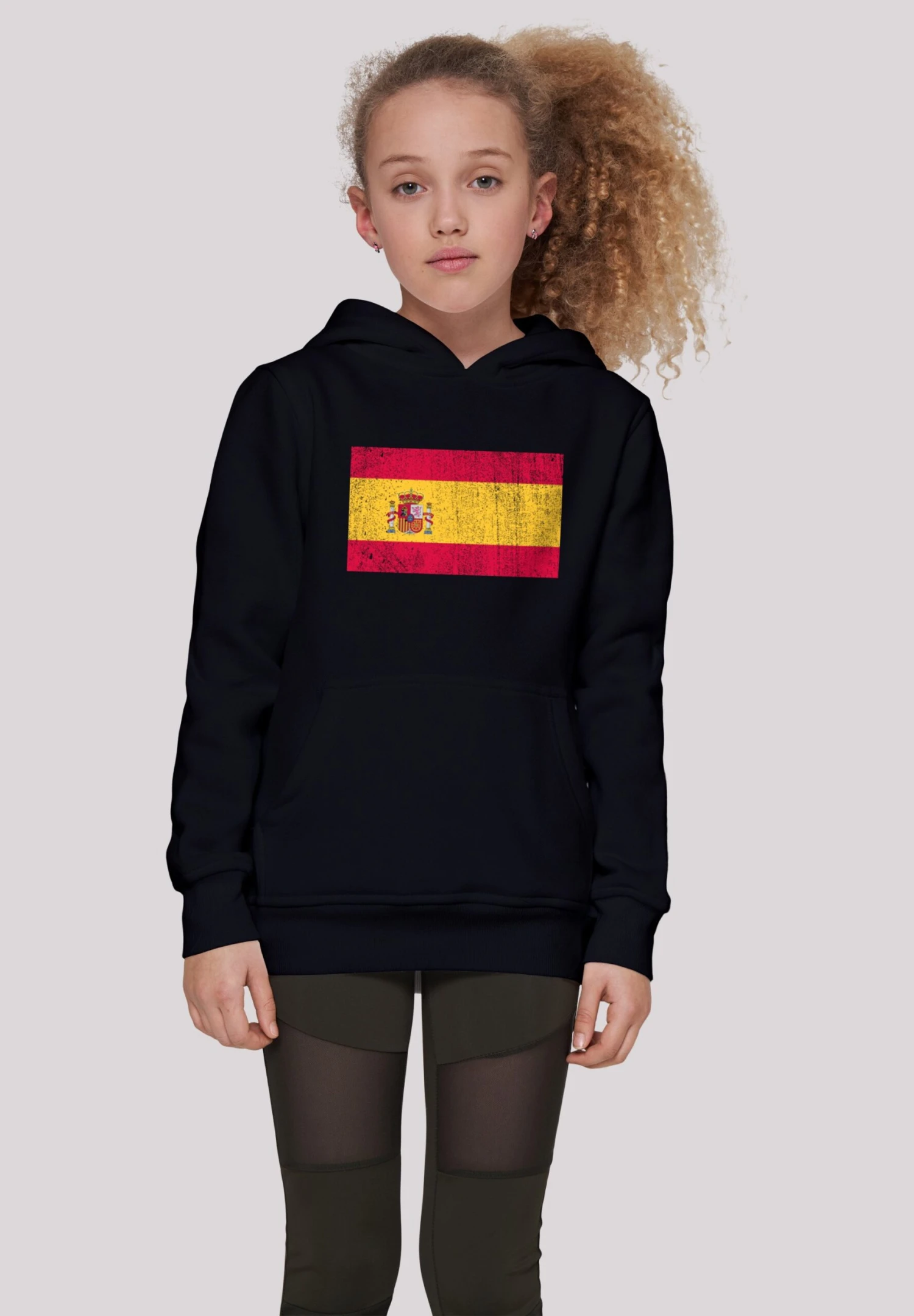 F4NT4STIC Spain Spanien Flagge Distressed - Hoodie - Schwarz 4 F4NT4STIC Spain Spanien Flagge Distressed - Hoodie - Schwarz - Afbeelding 2