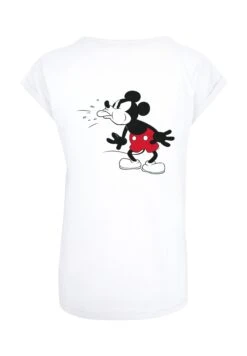 F4NT4STIC Disney Mickey Mouse Tongue On Back With Extended Sh - T-Shirt Print - White -Olivia 716f7a5d277b4efb952ef2856b91d01b