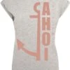 F4NT4STIC Ahoi Anker - T-Shirt Print - Heather Grey