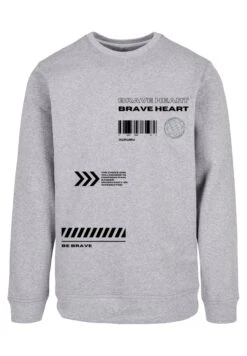 F4NT4STIC Brave Heart Crewneck - Sweater - Heather Grey -Olivia 73d837775a9c48cdbc4d6e672ddd1a01