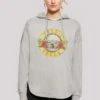 F4NT4STIC Guns N Roses Band Vintage Classic Logo Distressed - Hoodie - Grey