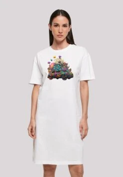 F4NT4STIC Blumen Auto - Jerseyjurk - Weiß