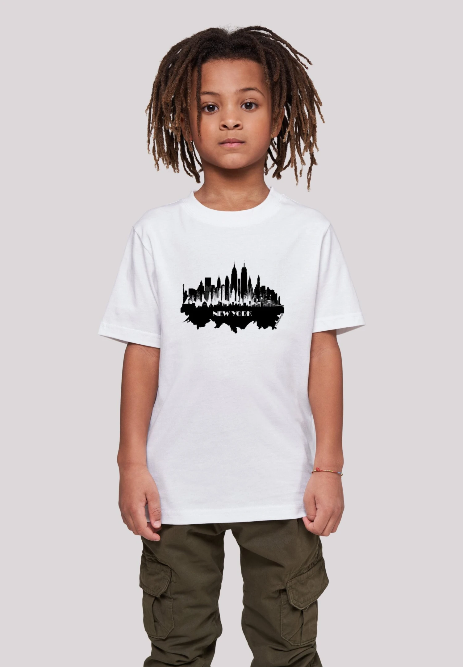 F4NT4STIC Cities CollectionNew York Skyline - T-Shirt Print - Weiß 4 F4NT4STIC Cities CollectionNew York Skyline - T-Shirt Print - Weiß - Afbeelding 2