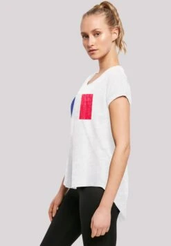 F4NT4STIC France Frankreich Flagge Distressed - T-Shirt Print - Weiß 13 F4NT4STIC France Frankreich Flagge Distressed - T-Shirt Print - Weiß -Olivia 7687a47da61a4b52a4b5c1eddc37efd1