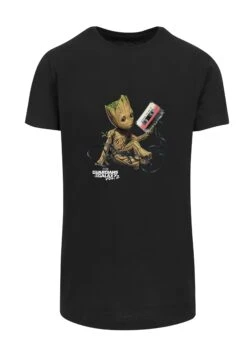 F4NT4STIC Marvel Guardians Of The Galaxy Vol Groot TapePremium Superhe - T-Shirt Print - Black -Olivia 768ee809d9ea420e9b6bfd020cd74ecc
