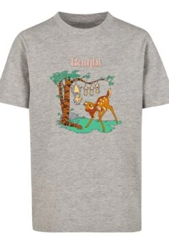 F4NT4STIC Disney Bambi Tilted Up - T-Shirt Print - Heather Grey -Olivia 77c8c40d79c24fe2bcade18e686a10eb