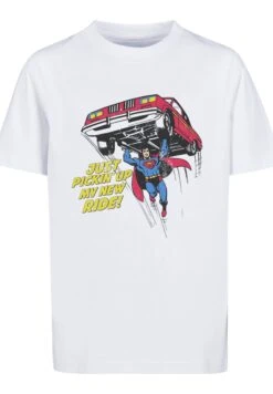 F4NT4STIC Dc Comics Superman New Ride Superheld - T-Shirt Print - White 14 F4NT4STIC Dc Comics Superman New Ride Superheld - T-Shirt Print - White -Olivia 77f40e06b52c4768a0797ebf25ee8f39