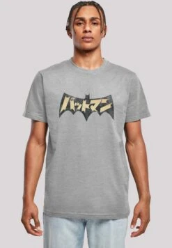 F4NT4STIC Dc Comics Superhelden Batman International - T-Shirt Print - Heather Grey