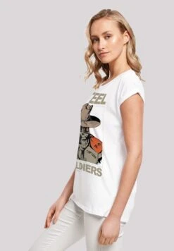 F4NT4STIC Retro Gaming Steel Soldiers - T-Shirt Print - White -Olivia 7a675c6d95b44460bc08ee6524105159