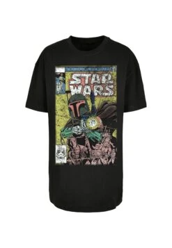 F4NT4STIC Star Wars Boba Fett Comic - T-Shirt Print - Black -Olivia 7b16a3f388544f678789624b325f571e