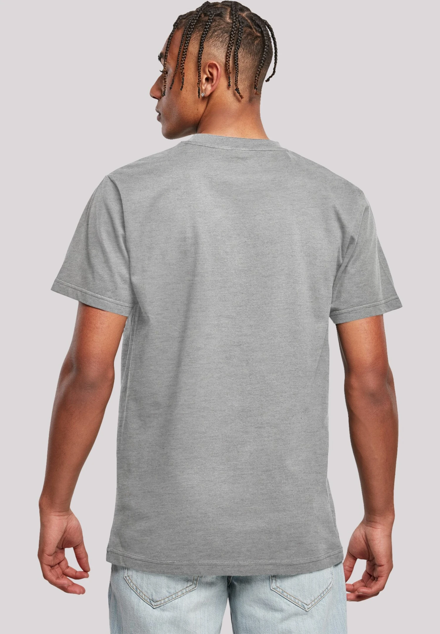 F4NT4STIC Tom Und Jerry The Chase Is On - T-Shirt Print - Heather Grey 5 F4NT4STIC Tom Und Jerry The Chase Is On - T-Shirt Print - Heather Grey - Afbeelding 3