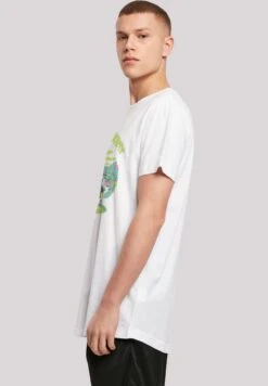 F4NT4STIC Long Cut Rick And Morty - T-Shirt Print - White -Olivia 7e1b22b85d134fe0b7f838b91c74deef