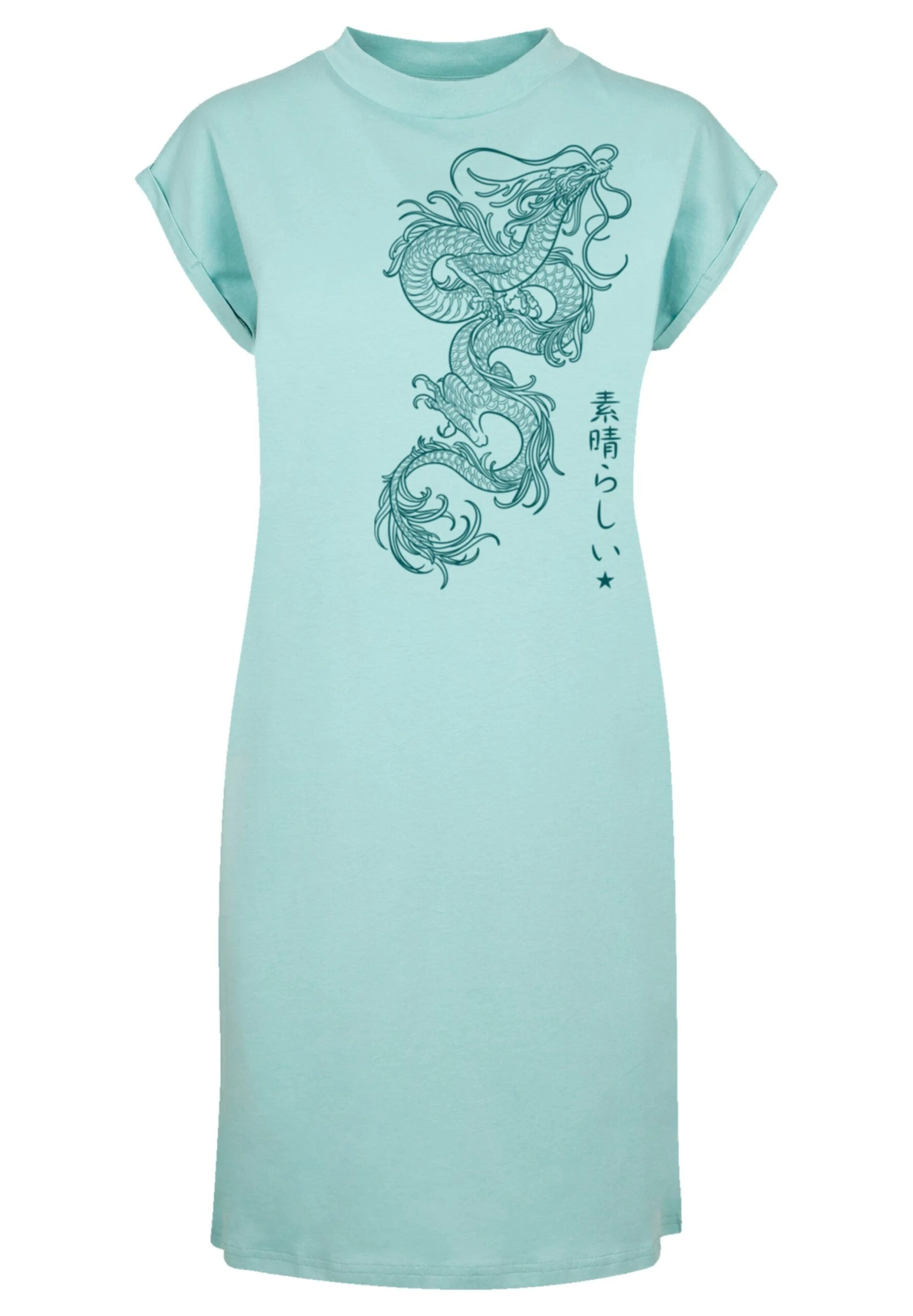 F4NT4STIC Drachen - Jerseyjurk - Bluemint 8 F4NT4STIC Drachen - Jerseyjurk - Bluemint - Afbeelding 6