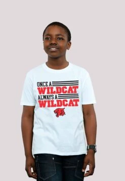 F4NT4STIC Disney High School Musical Wildcat - Premium Film Movie Tv Comic - T-Shirt Print - White