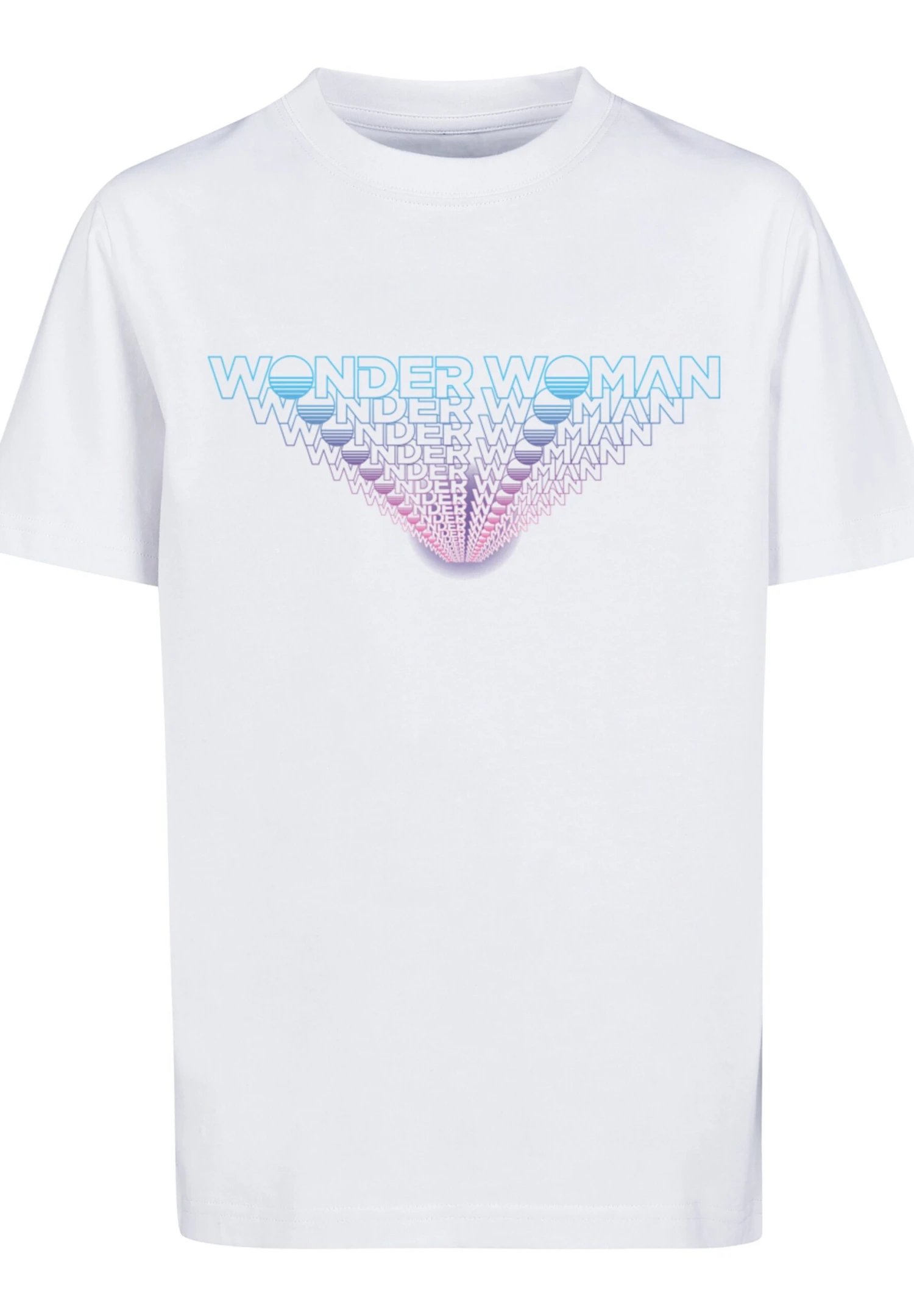 F4NT4STIC Dc Comics Wonderwoman 84 Repeat - T-Shirt Print - White 8 F4NT4STIC Dc Comics Wonderwoman 84 Repeat - T-Shirt Print - White - Afbeelding 6