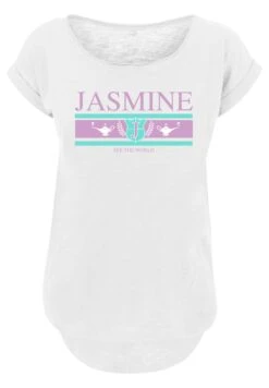 F4NT4STIC Disney Jasmine See The World - T-Shirt Print - White -Olivia 7f356801cc4549edb8619ac52e72fe86