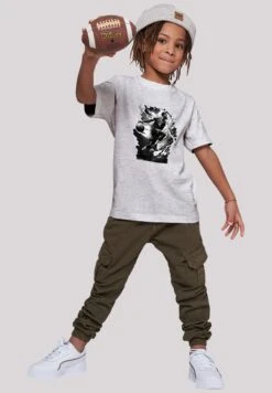 F4NT4STIC Basketball Splash Unisex - T-Shirt Print - Heather Grey