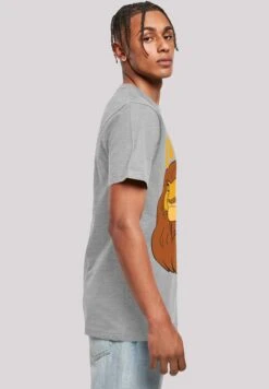 F4NT4STIC Disney Classics The Lion King Mufasa - T-Shirt Print - Heather Grey -Olivia 809eebd614874fb194d35bcc74cfbf28
