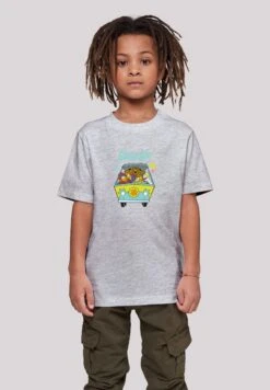 F4NT4STIC Scooby Doo Mystery Machine Group - T-Shirt Print - Heather Grey -Olivia 80f51151c0944353a48b7944f5824327