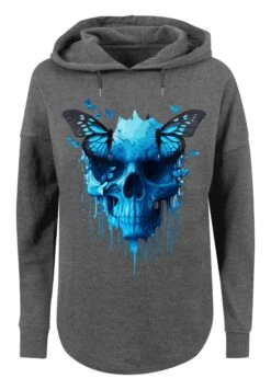 F4NT4STIC Totenkopf Mit Schmetterling - Sweater - Charcoal -Olivia 81a1e1b5a50c44db8e20deb9bc53a1a9