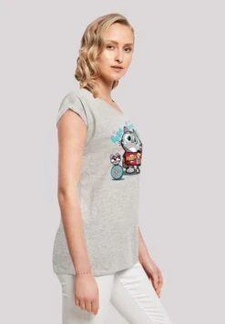 F4NT4STIC Big Bang Theory Bazinga Kitty - T-Shirt Print - Heather Grey -Olivia 8373278fefc14eba8bc16d7348b4810d