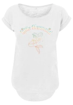 F4NT4STIC Disney Arielle Die Meerjungfrau Gradient - T-Shirt Print - White -Olivia 842bbeab2c6344fdb4311d8cc472b7da