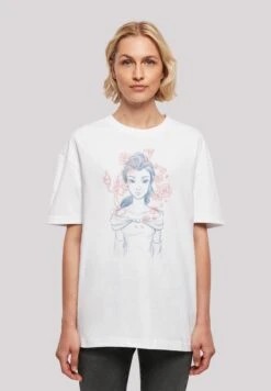 F4NT4STIC Belle Lumiere Sketch - T-Shirt Print - White