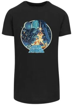 F4NT4STIC Star Wars Classic Vintage- T-Shirt Print - Black -Olivia 85bd0c34f1504223bd35cc304c8766c5