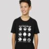 F4NT4STIC Disney Nightmare Before Christmas Faces Of Jack - Premium Film- T-Shirt Print - Black -Olivia 8b556eb641c64b01801f67ec421dd481