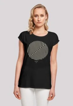 F4NT4STIC Geometrics- T-Shirt Print - Schwarz