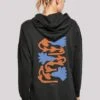 F4NT4STIC Blumen Muster - Hoodie - Schwarz