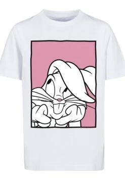 F4NT4STIC Looney Tunes Bugs Bunny Adore - T-Shirt Print - White -Olivia 8eda266a38814859a9548bae64d478d8