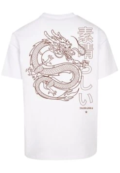 F4NT4STIC Drache Dragon Japan - T-Shirt Print - Weiß