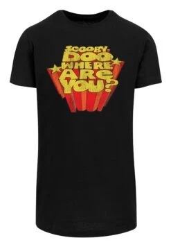 F4NT4STIC Scooby Doo Where Are You - T-Shirt Print - Black -Olivia 9191cf406ffc4df3b2ca24c70c770e17