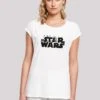F4NT4STIC Extended Shoulder Star Wars Minimalist Logo - T-Shirt Print - White -Olivia 955873cbb91e467ab4bdae6b07860716