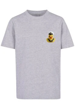F4NT4STIC Rubber Duck Captain Unisex - T-Shirt Print - Heather Grey -Olivia 96503618114d44f693d07d090c68913c