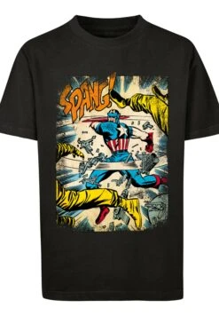 F4NT4STIC Marvel Captain America Spang - T-Shirt Print - Black -Olivia 96e37435ecc44d6e84db1a9201d13086