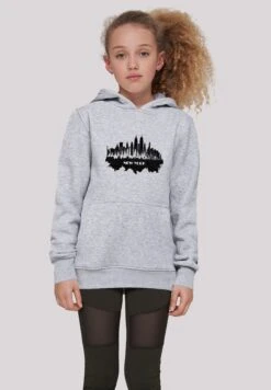 F4NT4STIC Cities Collection - New York Skyline - Hoodie - Heather Grey -Olivia 9713779c95854850b2fe2d1640431f57