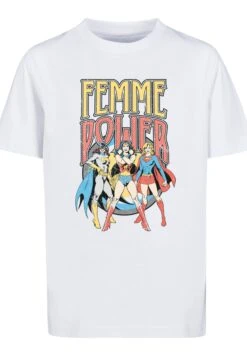 F4NT4STIC Dc Comics SuperheldenWoman Femme Power - T-Shirt Print - White -Olivia 979f062210134360abb7bc05eec5fedc