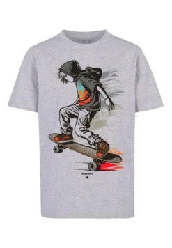 F4NT4STIC Skateboarder - T-Shirt Print - Heather Grey 14 F4NT4STIC Skateboarder - T-Shirt Print - Heather Grey -Olivia 97e656331d8b4b8794e26c6c676faf61