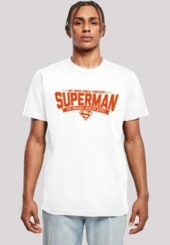 F4NT4STIC Dc Comics Superman My Hero - T-Shirt Print - White