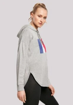 F4NT4STIC Frankreich Flagge Distressed - Hoodie - Grey -Olivia 9a61353eff5a4307a760812f58587386