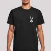 F4NT4STIC Looney Tunes Bugs Bunny- T-Shirt Print - Black -Olivia 9acf9021f6ca4eaf9dfcad011edb1ad5