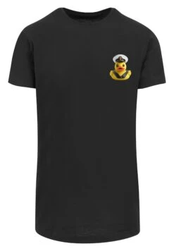 F4NT4STIC Rubber Duck Captain Long - T-Shirt Print - Schwarz -Olivia 9ad8b5a0b7554dd7b65691652f06780f
