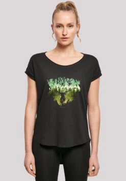 F4NT4STIC Harry Potter Magical Forest - T-Shirt Print - Black