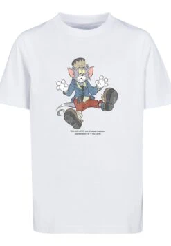 F4NT4STIC Tom And Jerry Tv Serie Frankenstein Tom - T-Shirt Print - White -Olivia 9c1144da14a14e1787f89539e7da8a9e