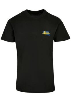 F4NT4STIC Schweden Flagge Sweden - T-Shirt Print - Schwarz -Olivia 9d40d3aef0a64b90a5338158d2b58bb7