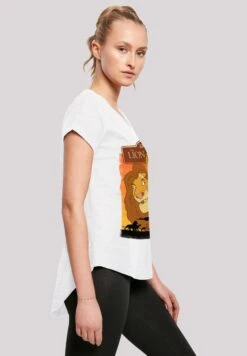 F4NT4STIC Der König Der Löwen Simba Und Mufasa - T-Shirt Print - White -Olivia 9ddebde470cd4fa4868bbdac8d83d75b