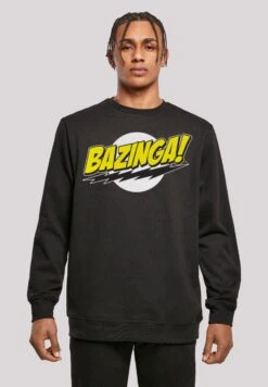 F4NT4STIC Big Bang Theory Sheldon Bazinga - Sweater - Black