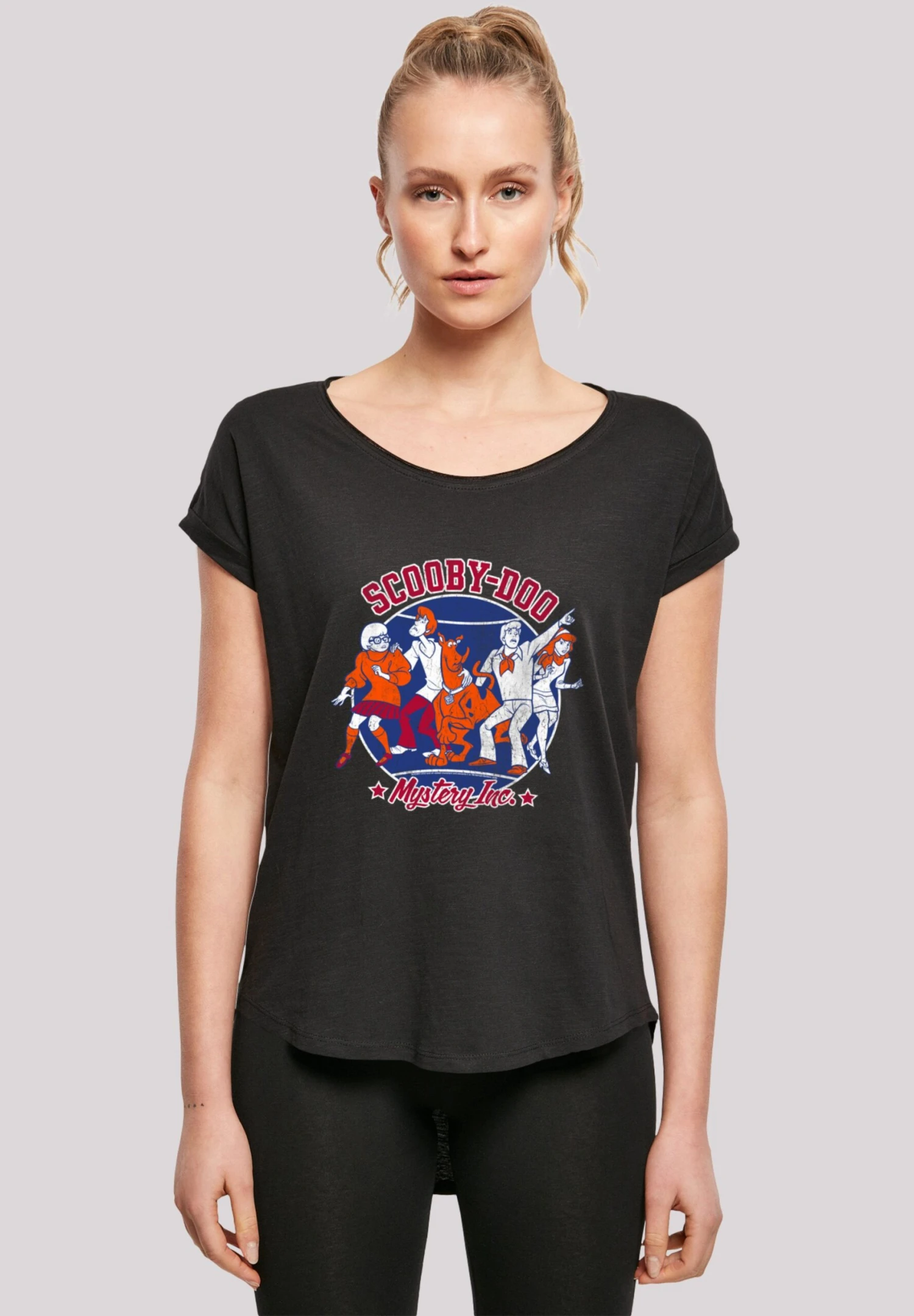 F4NT4STIC Scooby Doo Collegiate Circle - T-Shirt Print - Black 3 F4NT4STIC Scooby Doo Collegiate Circle - T-Shirt Print - Black